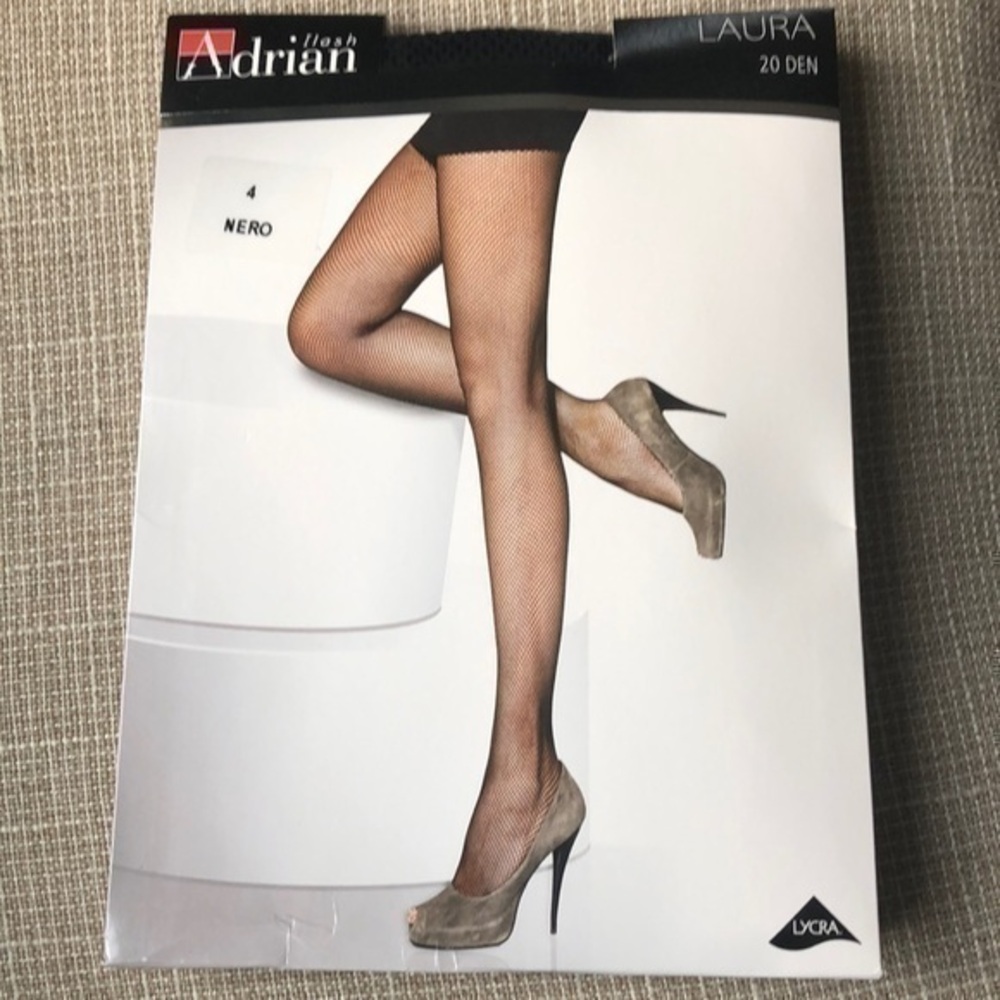 Fishnet tights pantyhose black sexy nylons NEW